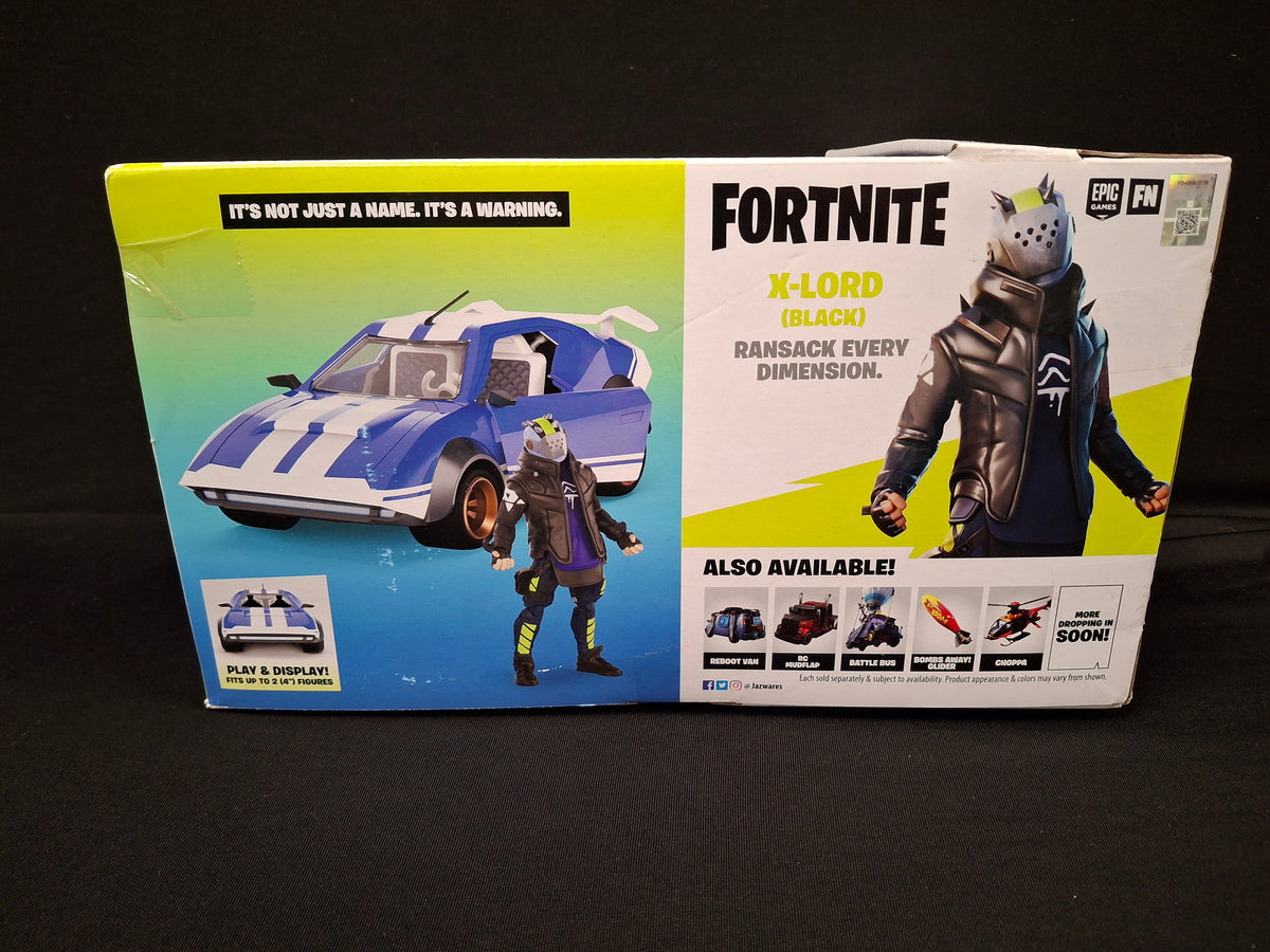 Fortnite Joy Ride Whiplash Rally Car Venicle w/ X-Lord 4" Figure,JJ-A-04
