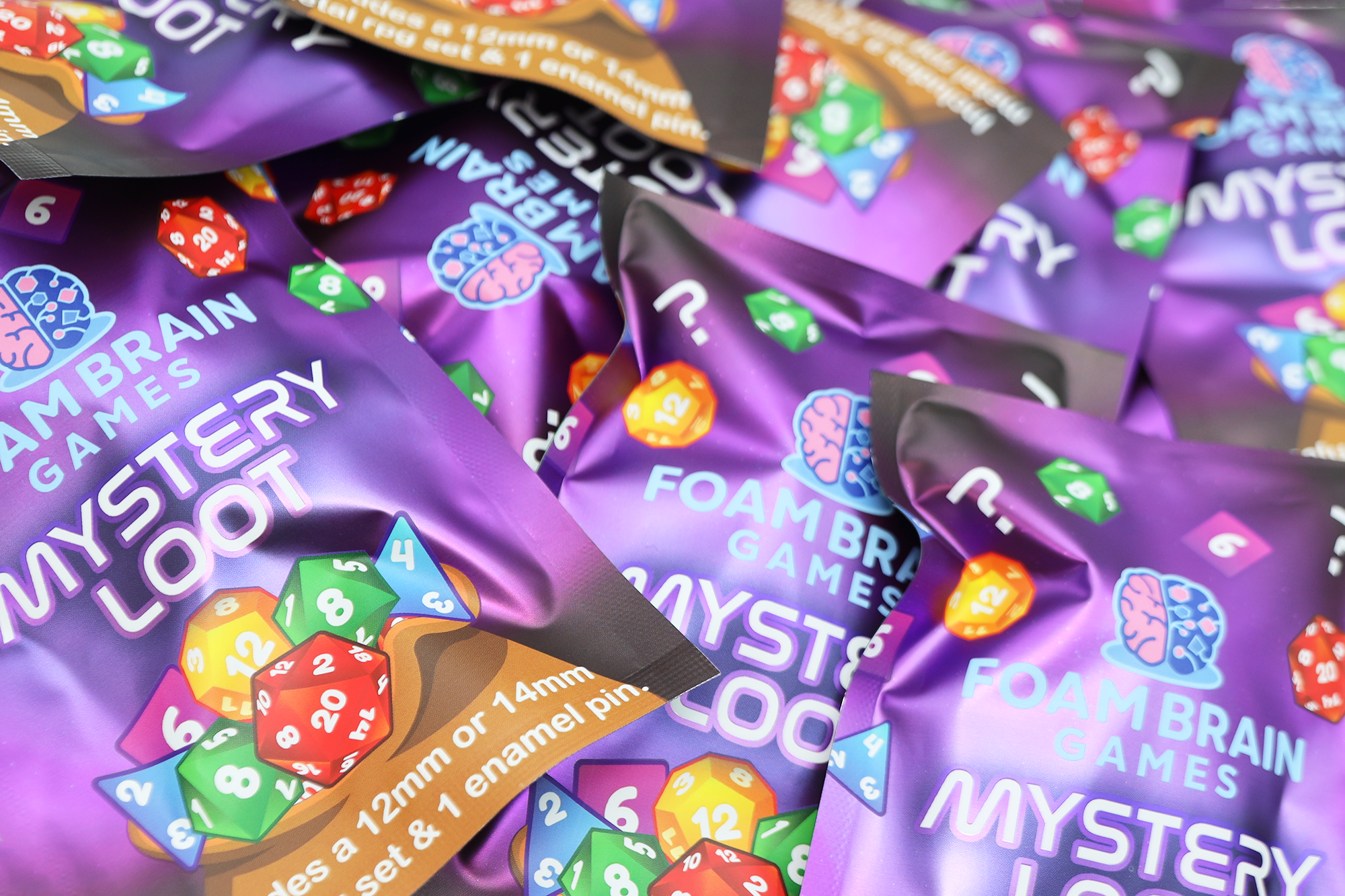 Mystery Loot: Metal RPG Set & Enamel Pin