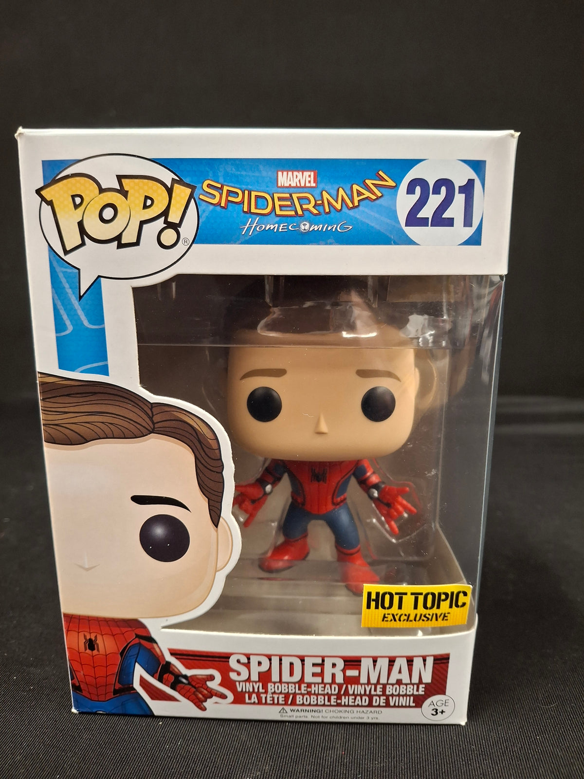 Funko Pop! Marvel: Spider-Man: Homecoming - Spider-Man (New Suit, Unmasked)