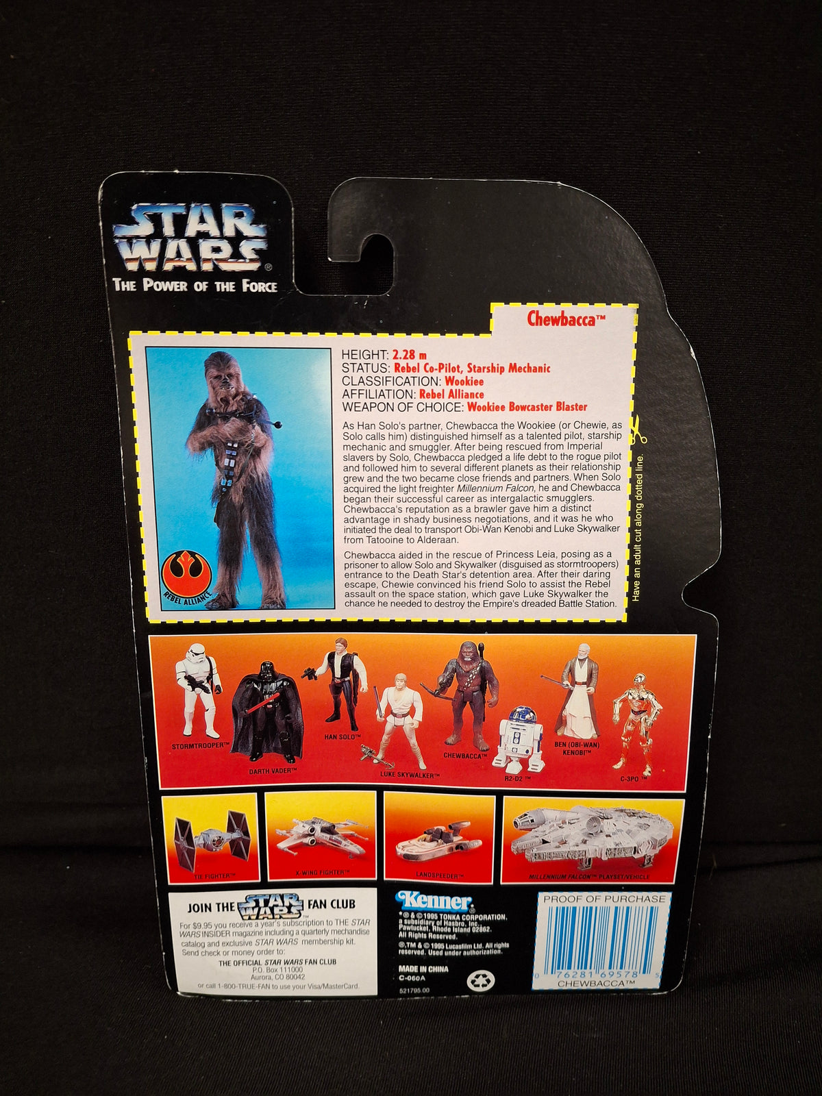 Star Wars: The Power of The Force- Chewbacca w/ Bowcaster and Heavy Blaster Rifle Action Figure