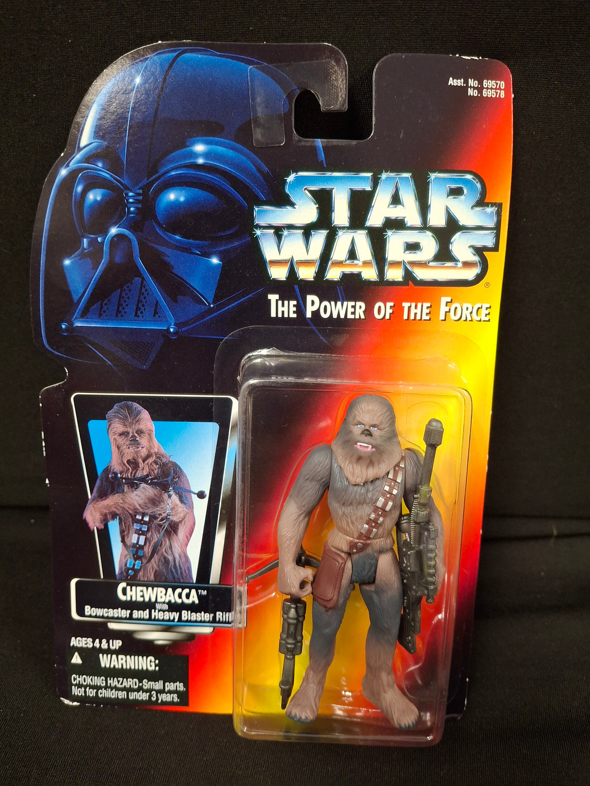 Star Wars: The Power of The Force- Chewbacca w/ Bowcaster and Heavy Blaster Rifle Action Figure