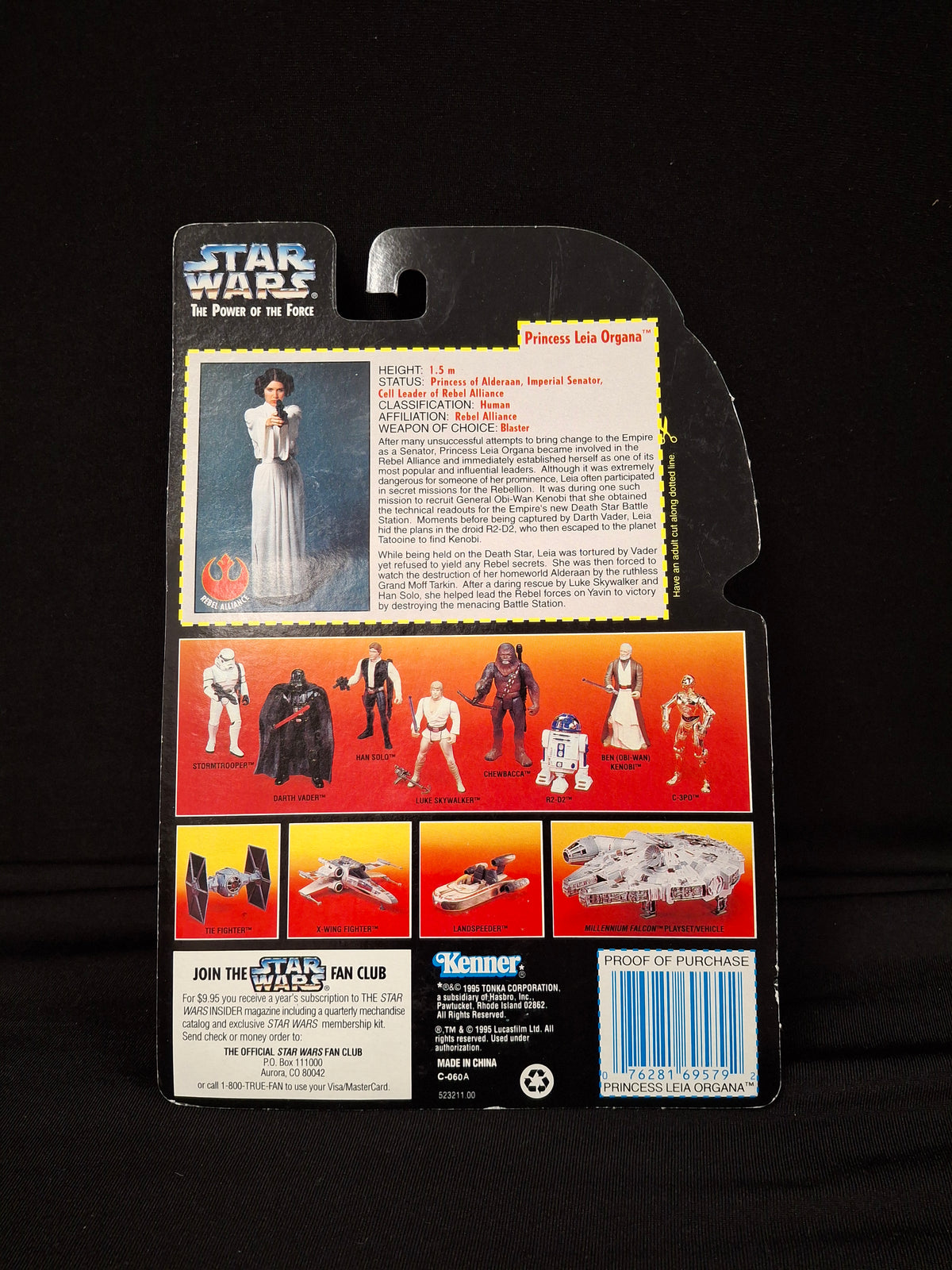 Star Wars: The Power Of The Force- Princess Leia Organa w/ "Laser" Pistol and Assault Rifle
