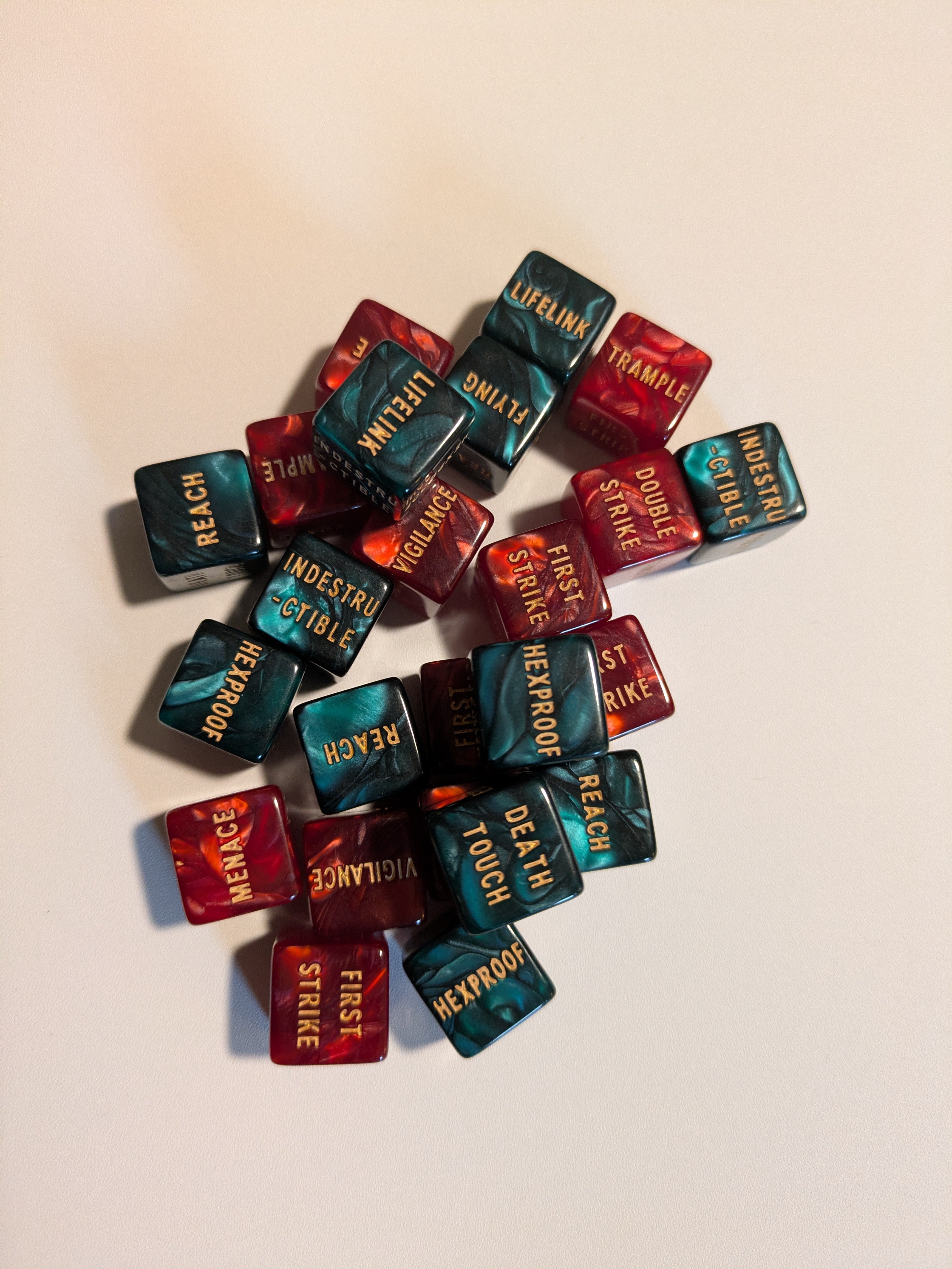 Magic the Gathering: Key Word/Ability Dice Set Red/Green