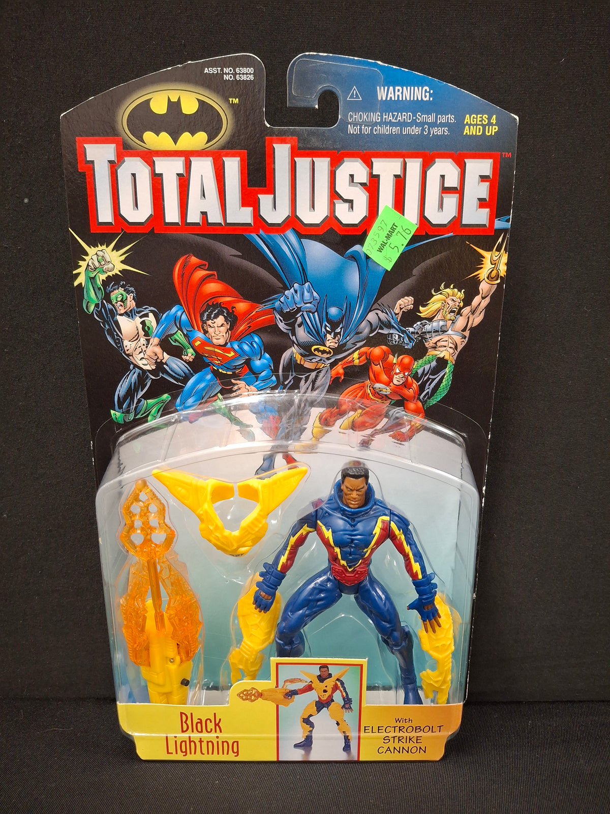 Kenner DC Comics Total Justice Black Lightning 5" Vintage 1997 New JJ0210JW