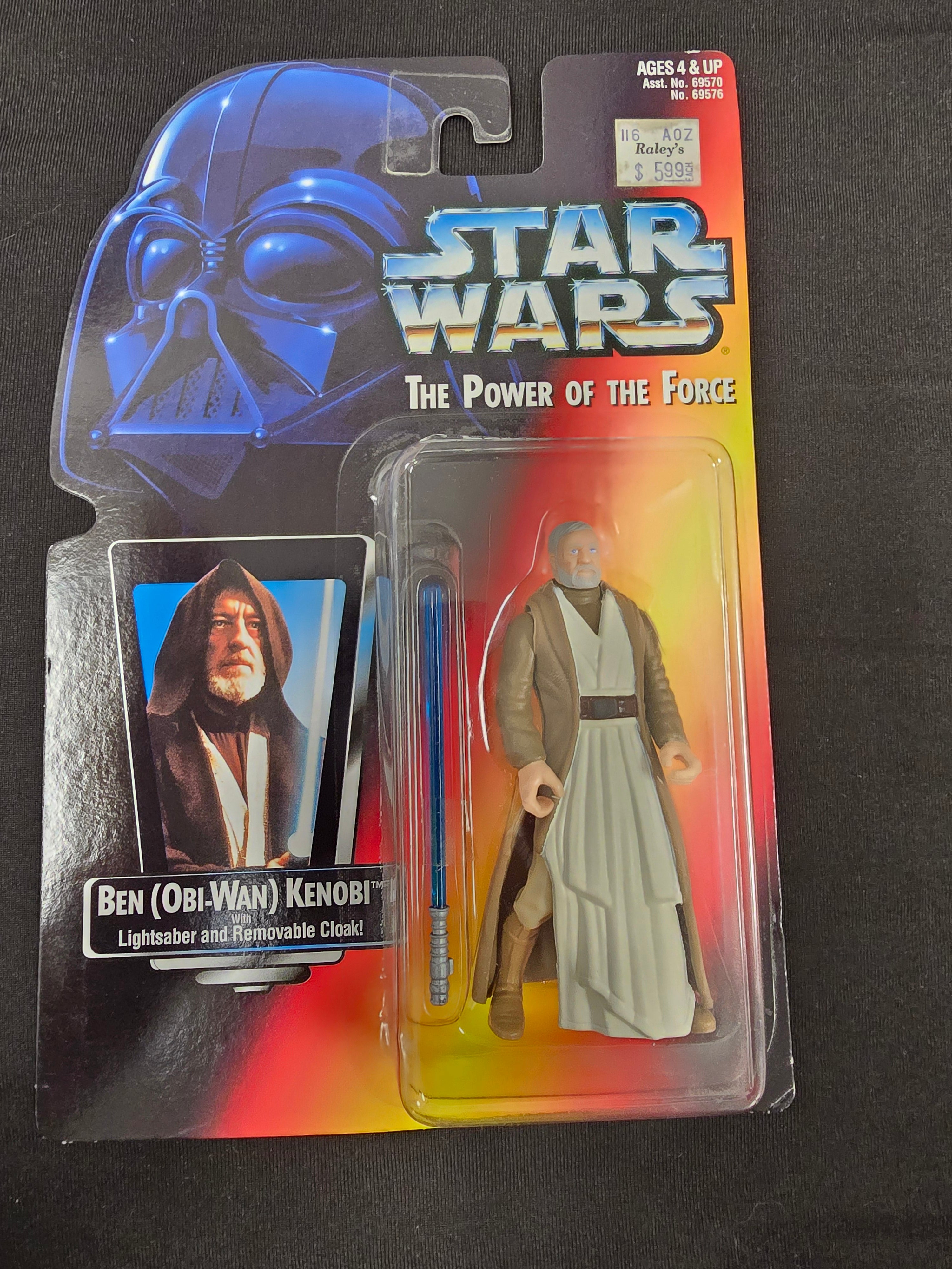 Star Wars Power of the Force - Ben (Obi-Wan Kenobi) w/ Lightsaber and Removable Cloak