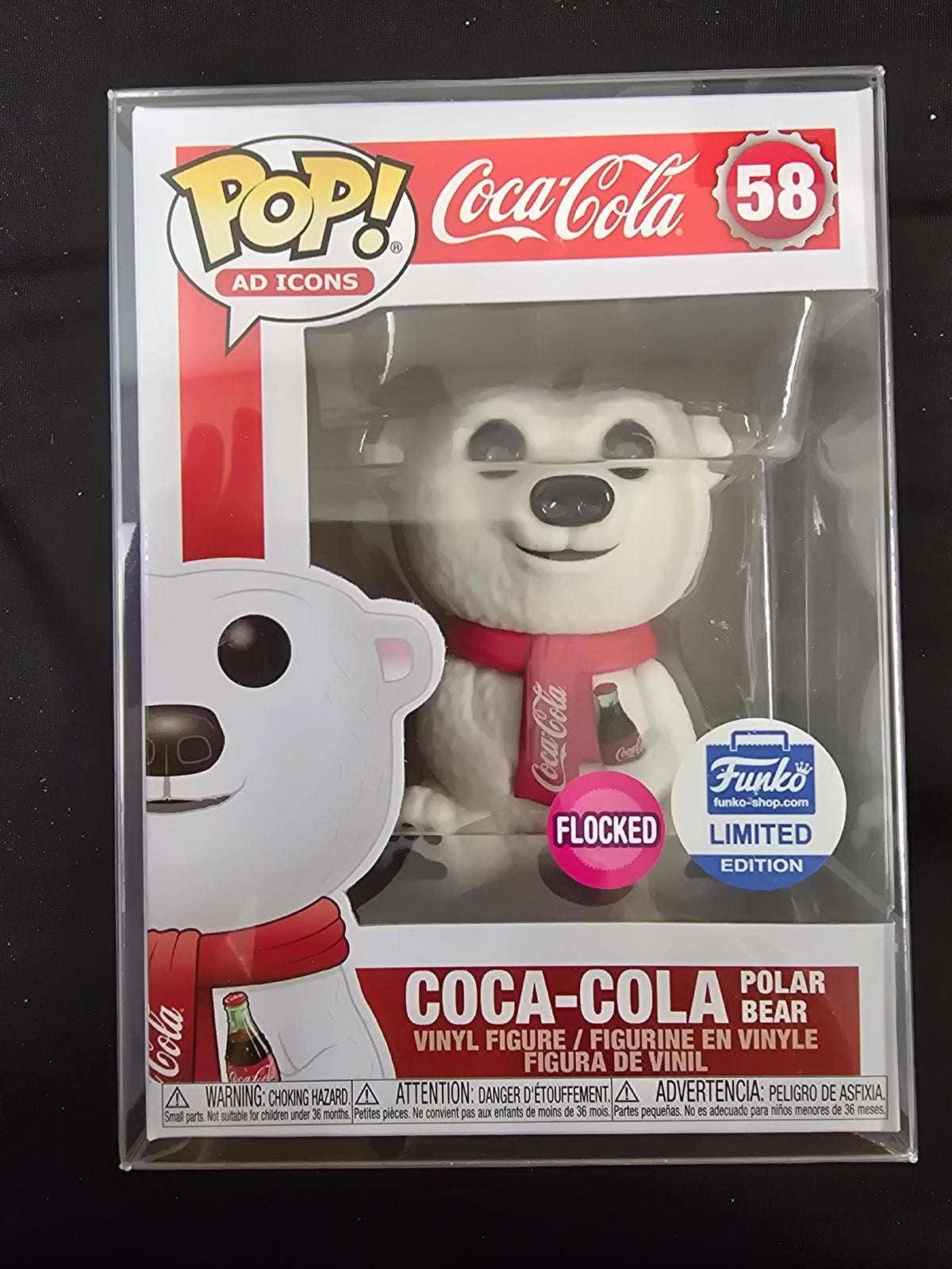 Coca Cola - Coca Cola Polar Bear (Flocked) (Funko Limited Edition)