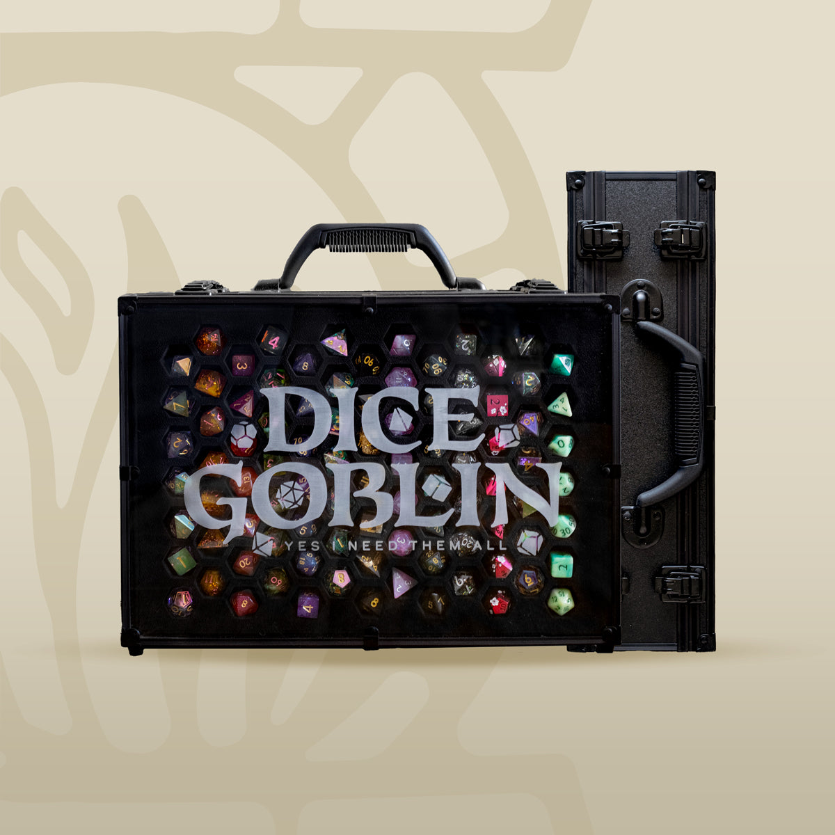 COLOSSAL Dice Goblin | 66 Set Capacity | Plexi Glass Dice Display Case