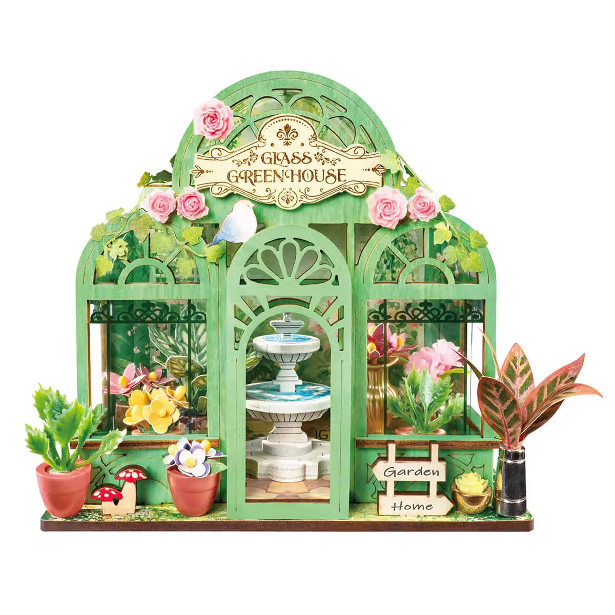 Robotime Mini Store: Green Fountain Garden