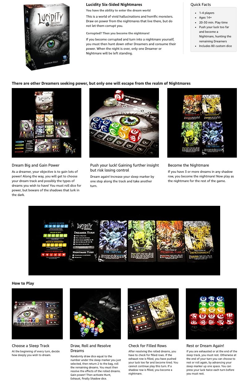 Lucidity: Pesadillas de seis lados