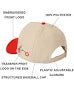 Super Mario Fire Mario Red and Tan Snapback Hat