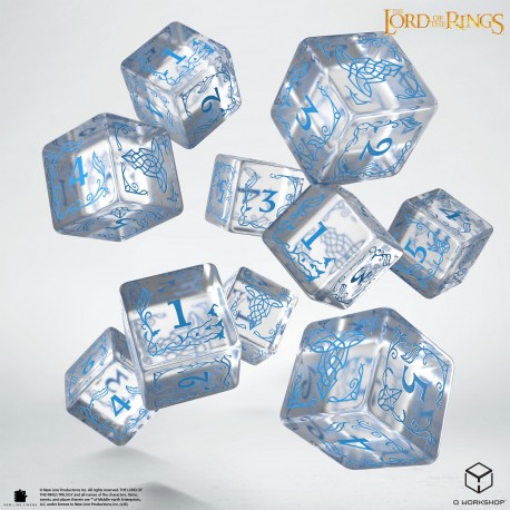 The Lord of the Rings Rivendell 10xD6 Dice Set - Water