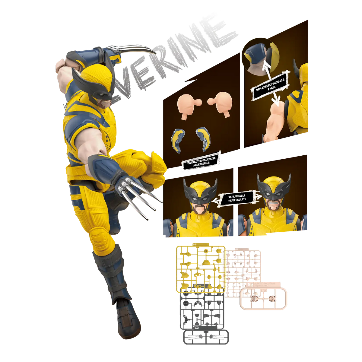 Marvel Deadpool & Wolverine Champion Class Deadpool & Wolverine Model Kit | Blokees