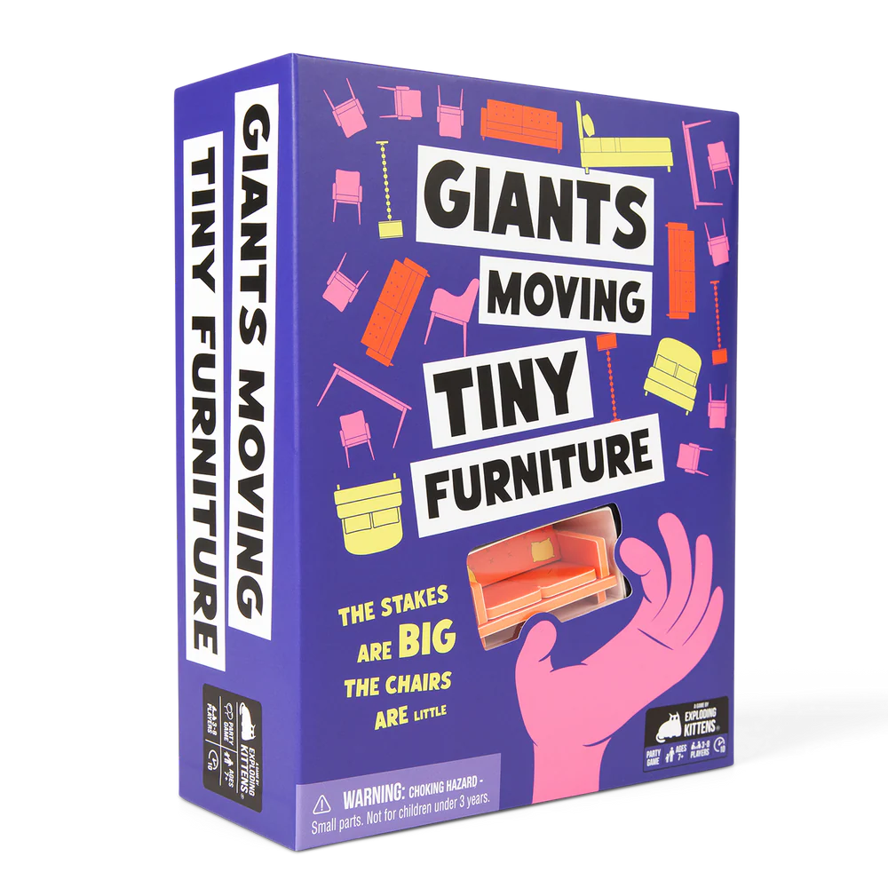 Giants Moving Tiny Furniture