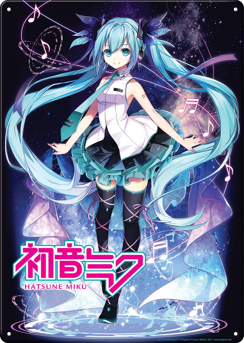 Hatsune Miku Metal Sign (11.5" X 8.25"