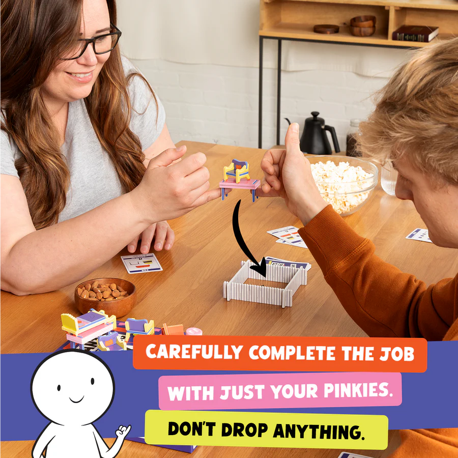 Giants Moving Tiny Furniture