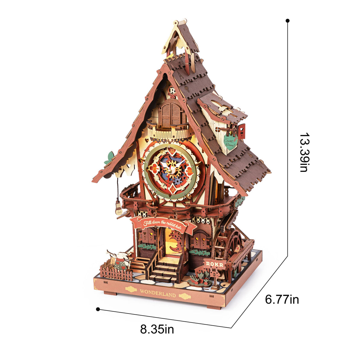 Rokr | Time Art: Cuckoo Clock - Stained Wood - [LC901C]