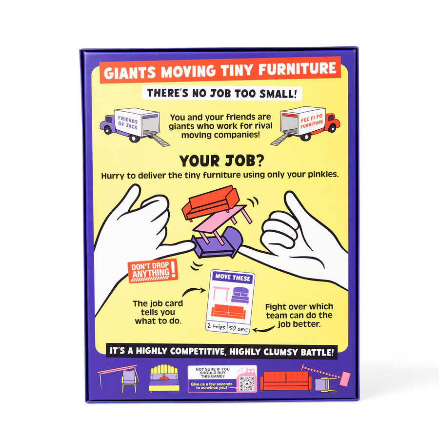 Giants Moving Tiny Furniture