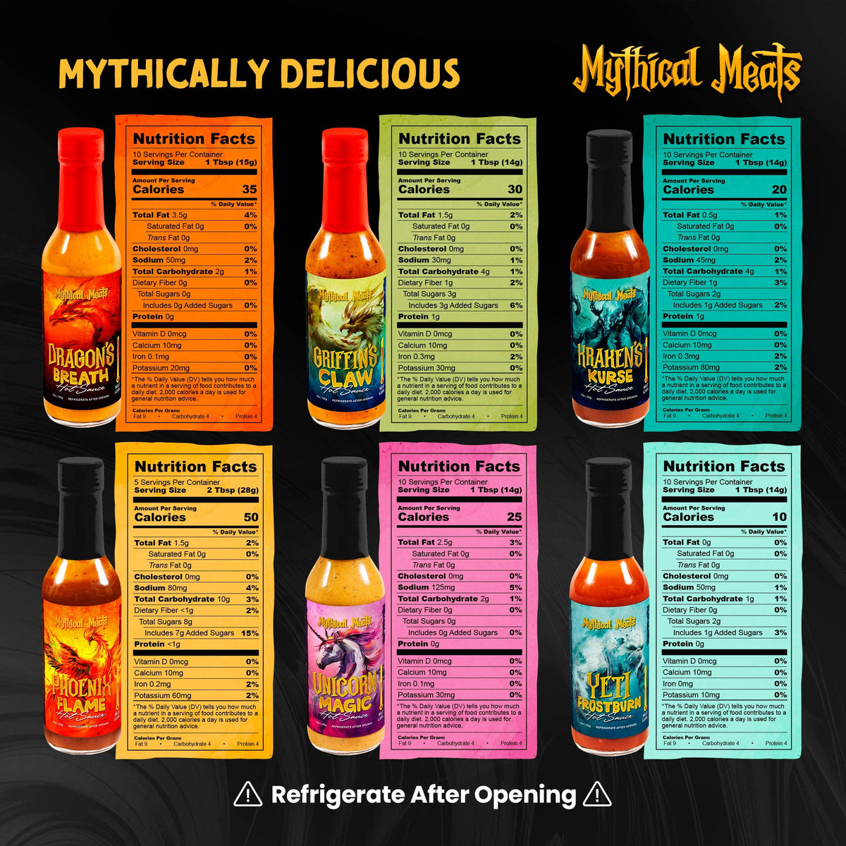 Mythical Meats® Hot Sauce Gift Pack