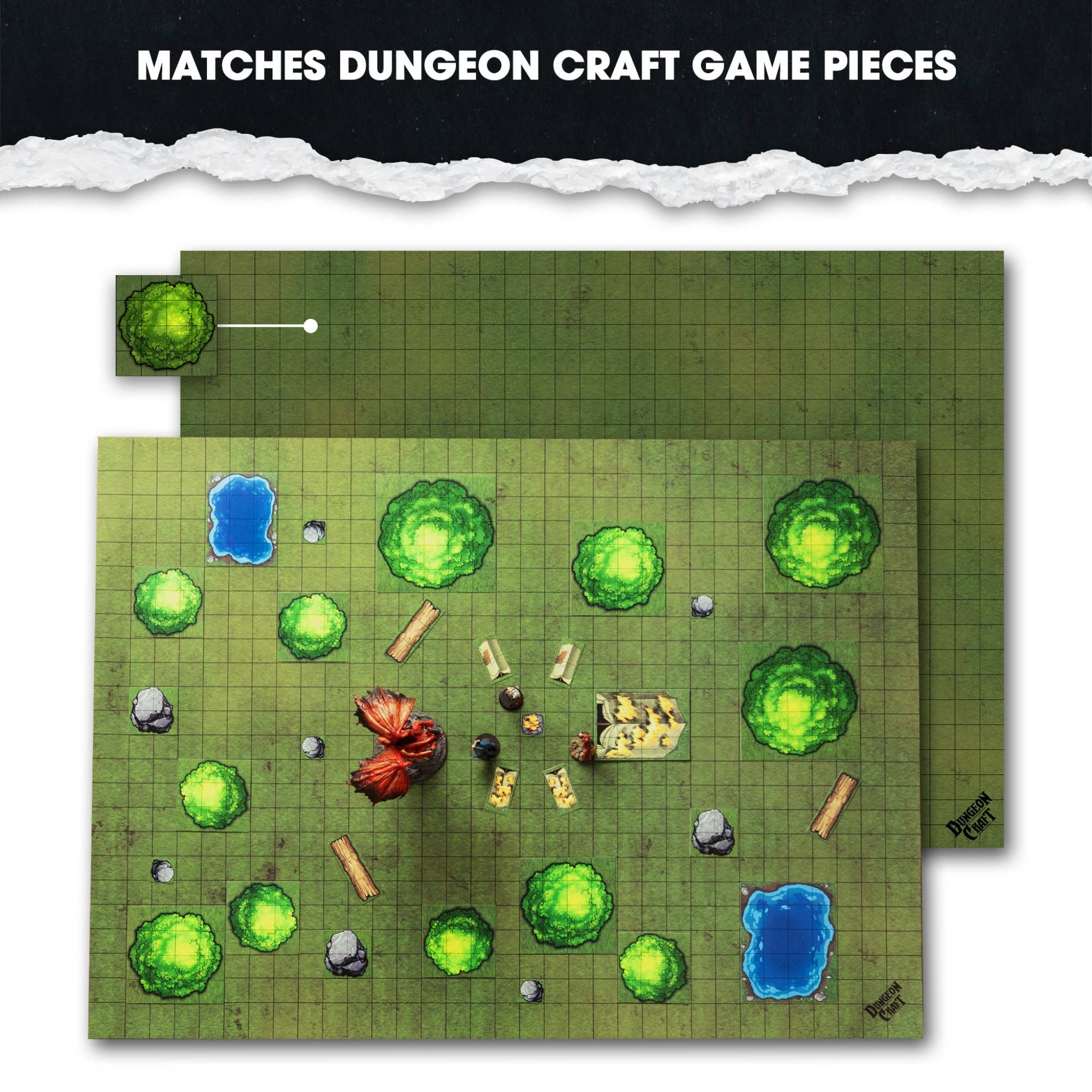 BattleMap: Mapa de batalla de pastizales para DnD