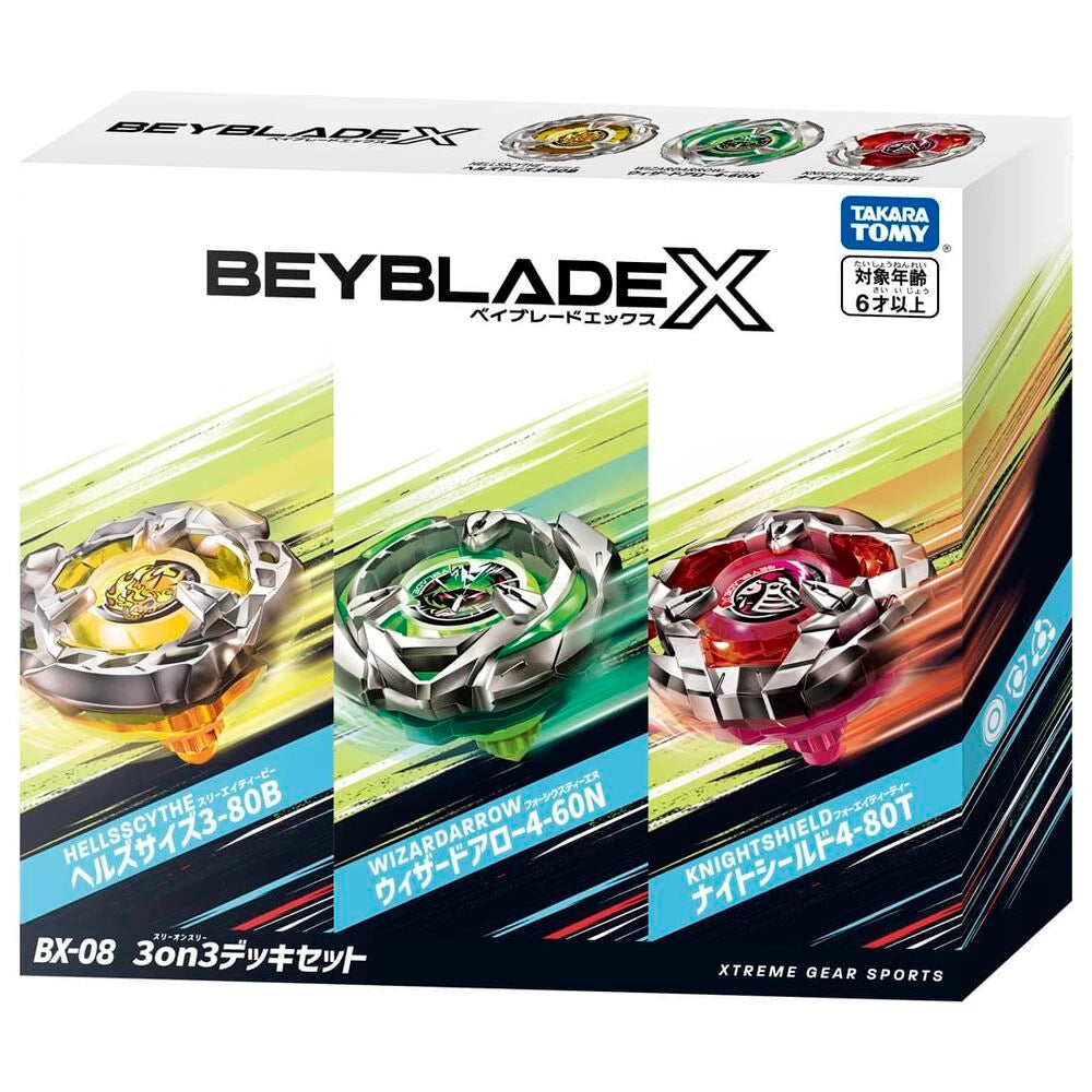 Beyblade X: BX-08 3-on-3 Deck Set