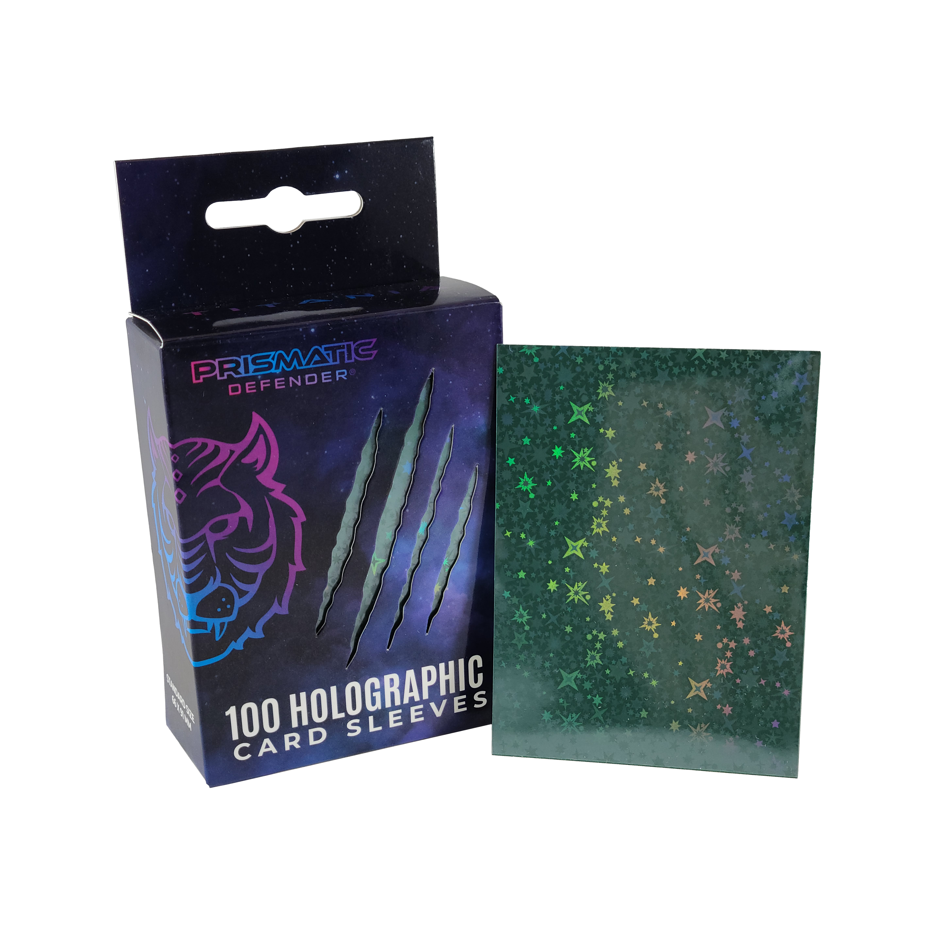 Prismatic Defender: Holographic Card Sleeves - Standard Size - 3 Foil Designs