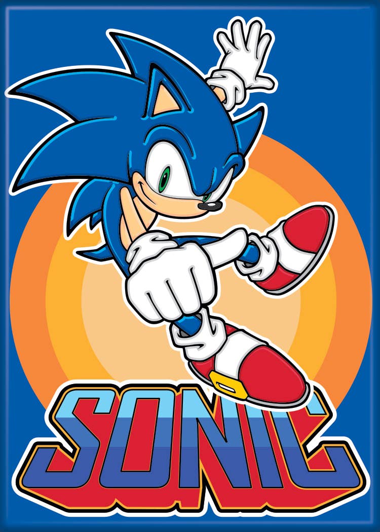 Sonic On Blue Magnet