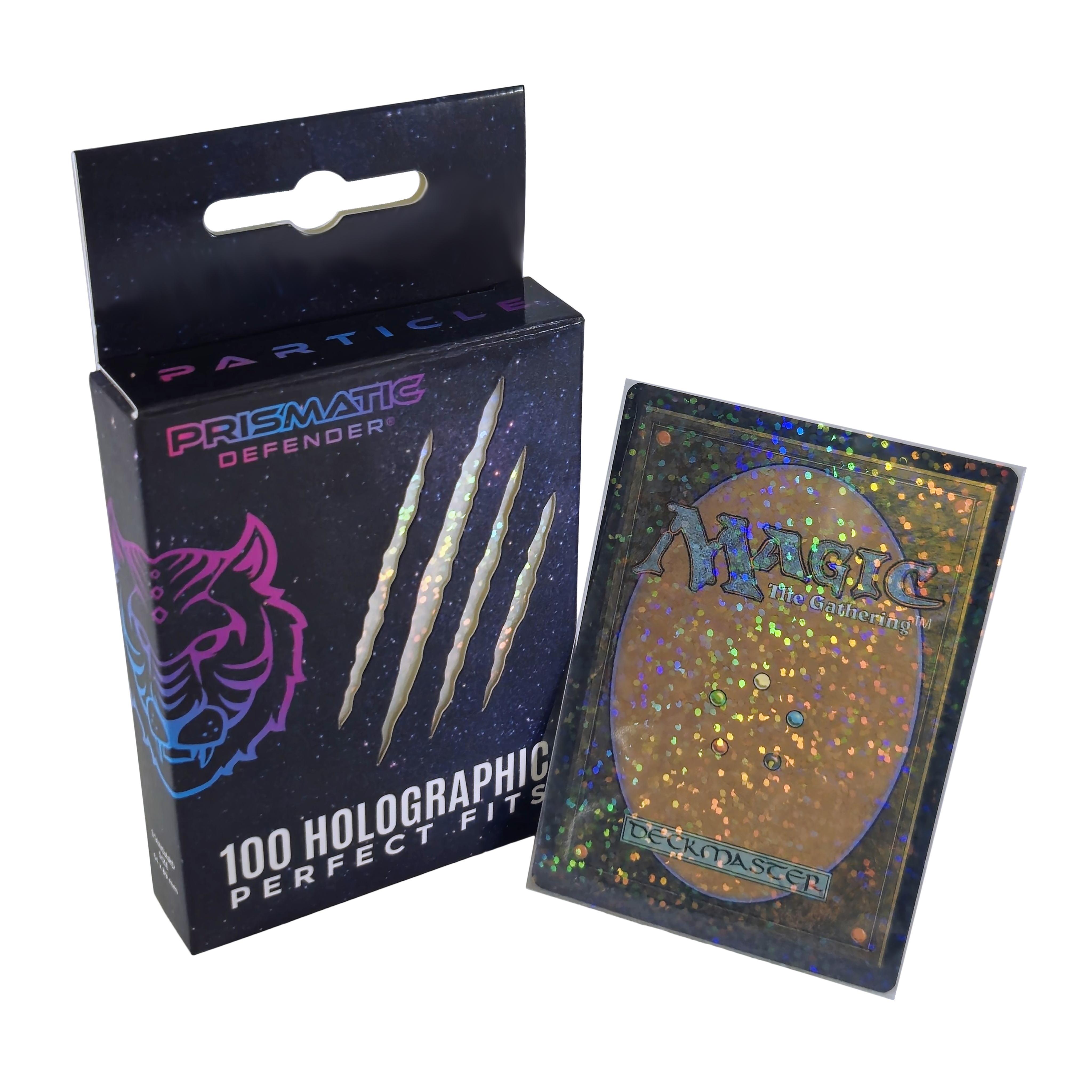 Prismatic Defender: Holographic Perfect Fit Sleeves - Standard Size - 5 Foil Designs