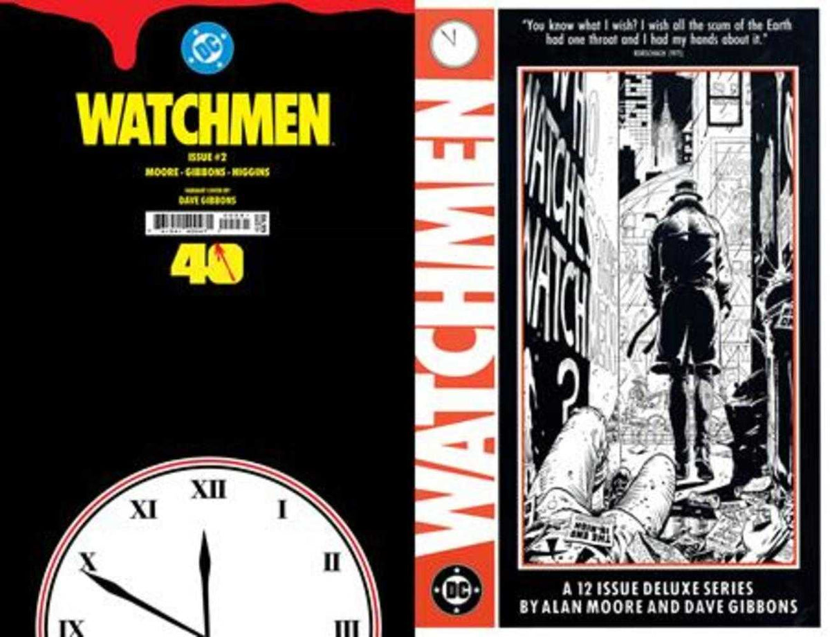Watchmen #2 (De 12) Edición Facsímil Portada C Dave Gibbons Variante Foil (Adultos)