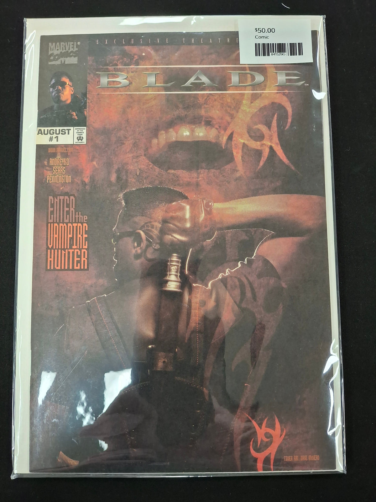 Blade: Sins of the Father No. 1 (1998) – Exclusive Theater Edition – Dave McKean Cover
