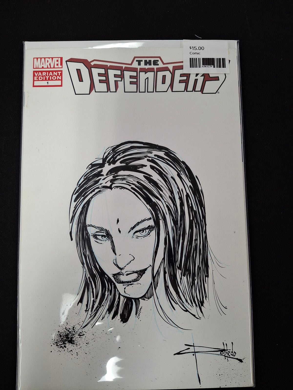 The Defenders No. 1 – Marvel Comics – Blank Variant with Cover Sketch