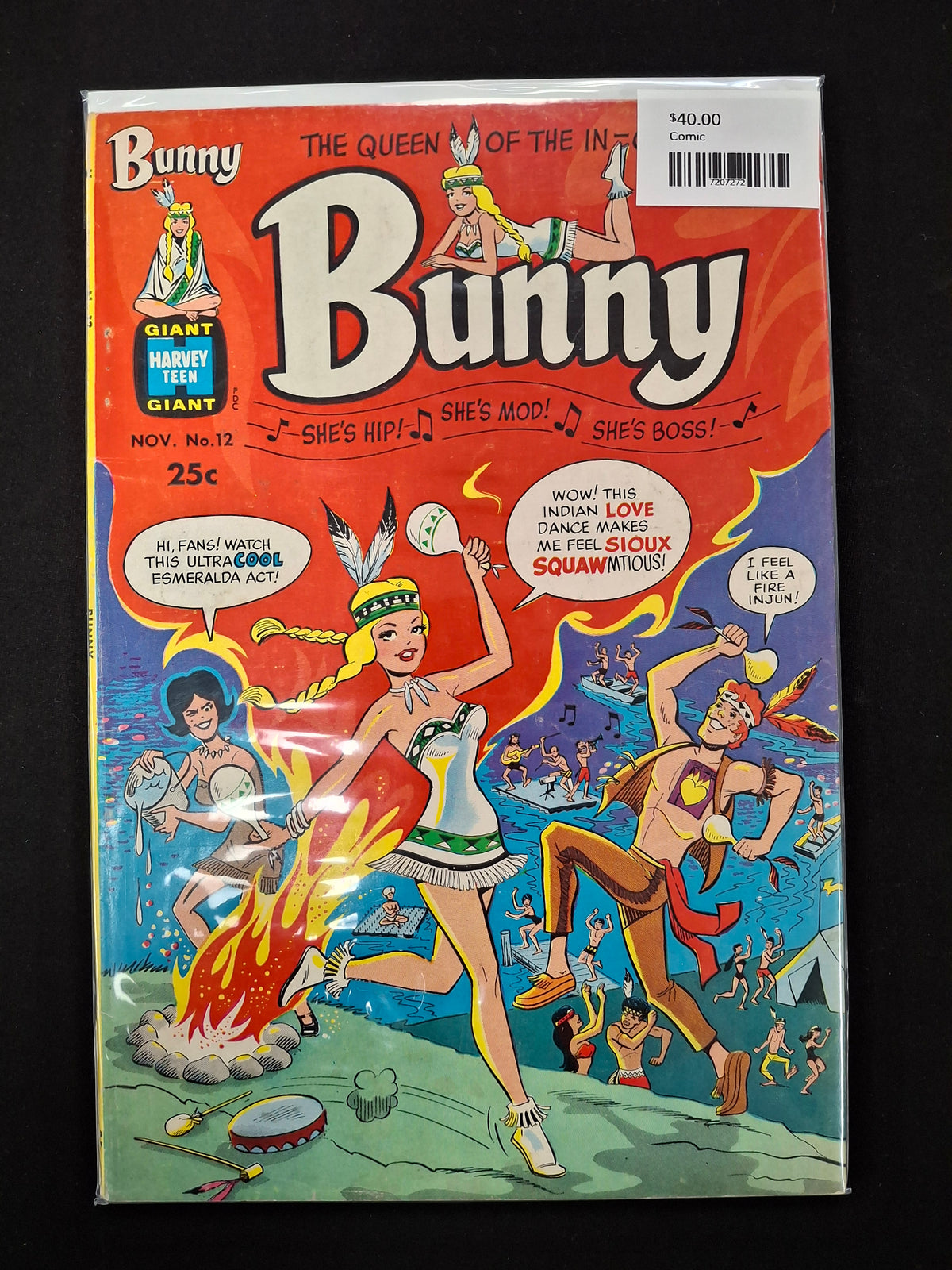 Bunny: She’s Hip! She’s Mod! She’s Boss! No. 12 (November 1969) – Harvey Giant