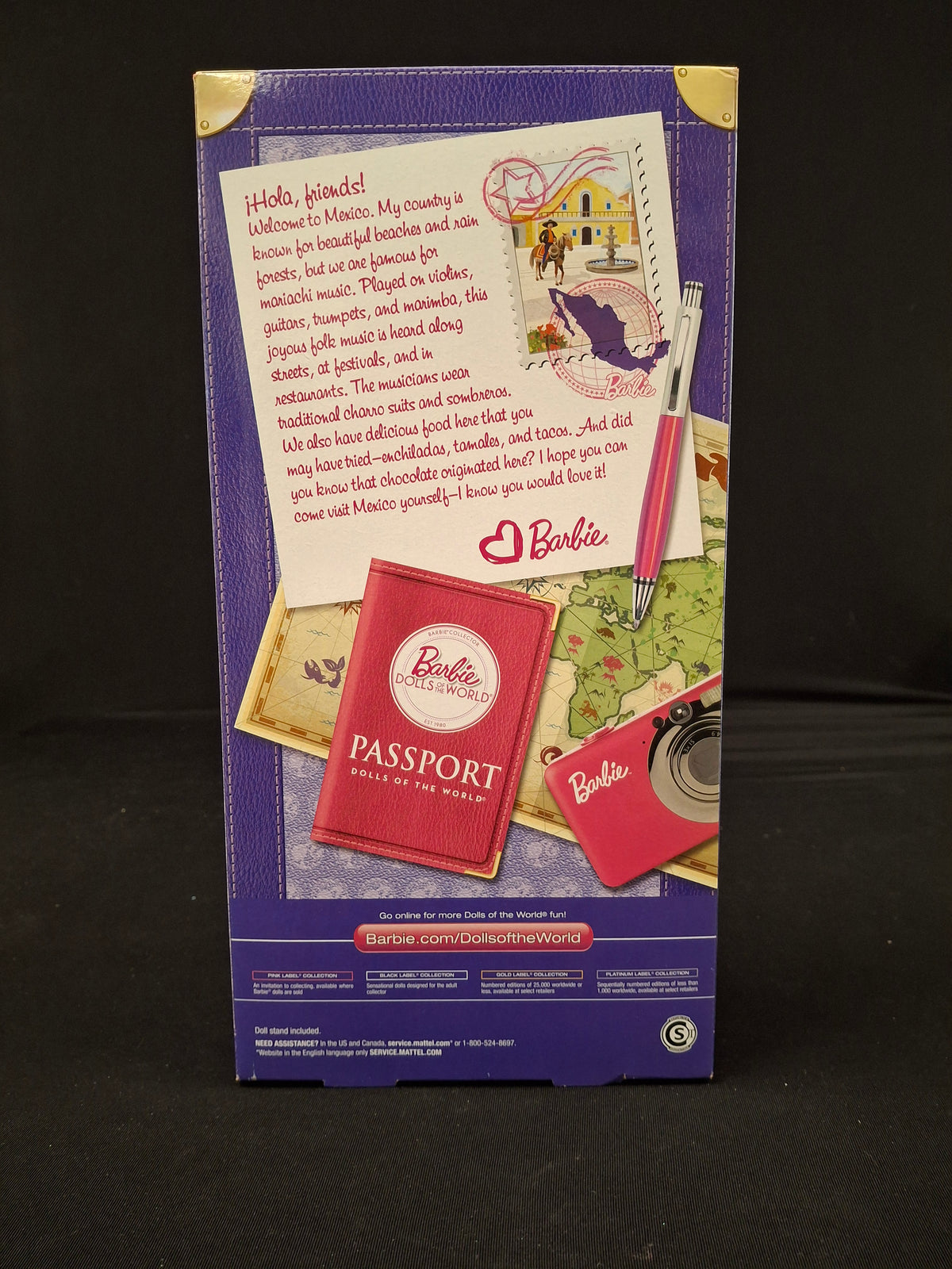 Dolls of The World: Mexico - Barbie Doll Pink Label 2011 - Mattel No. W3374