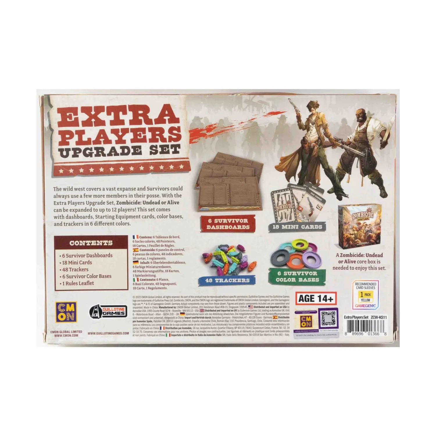 [USED]  Zombicide: Undead or Alive : Extra Players Upgrade Set