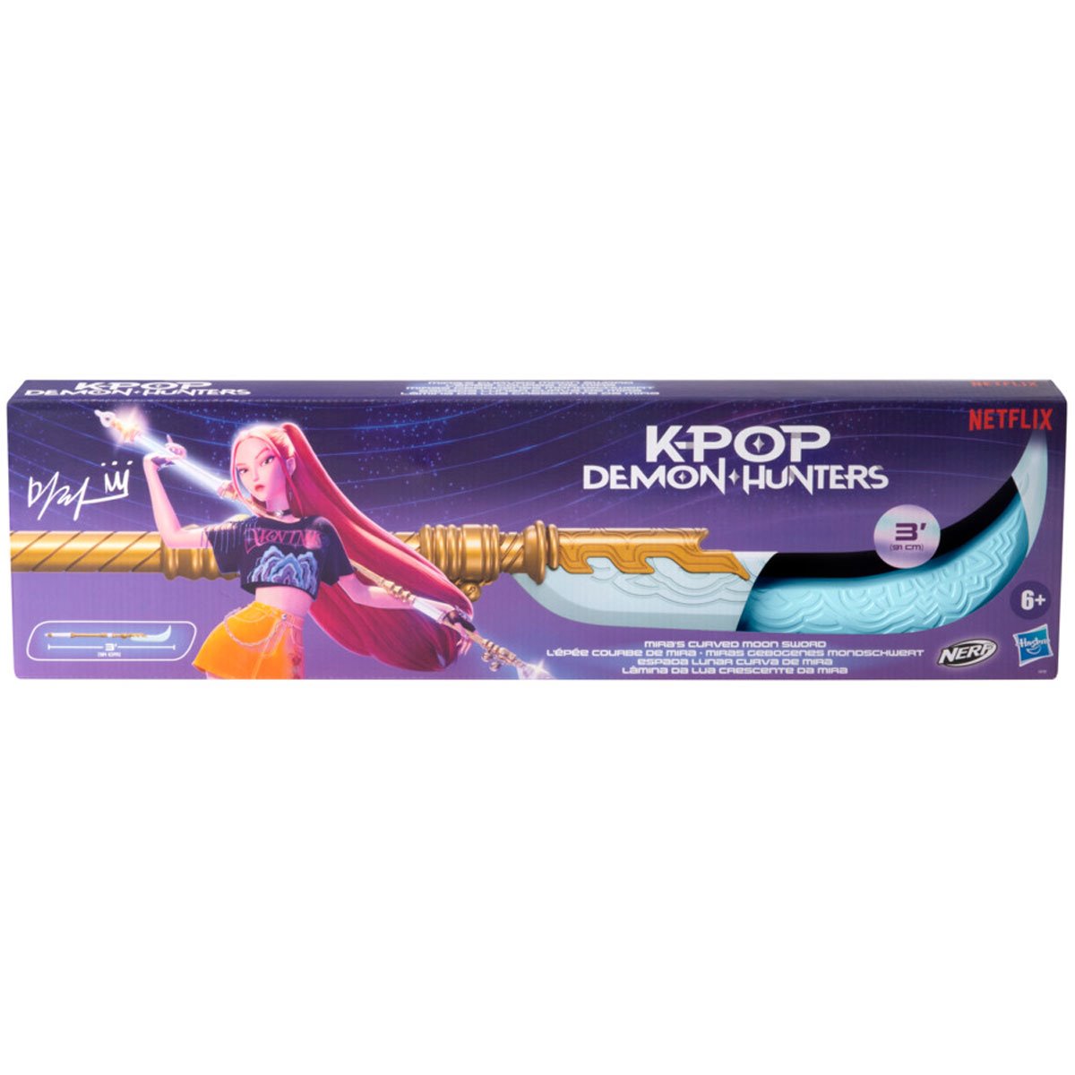 KPop Demon Hunters | Nerf: Mira's Curved Moon Sword