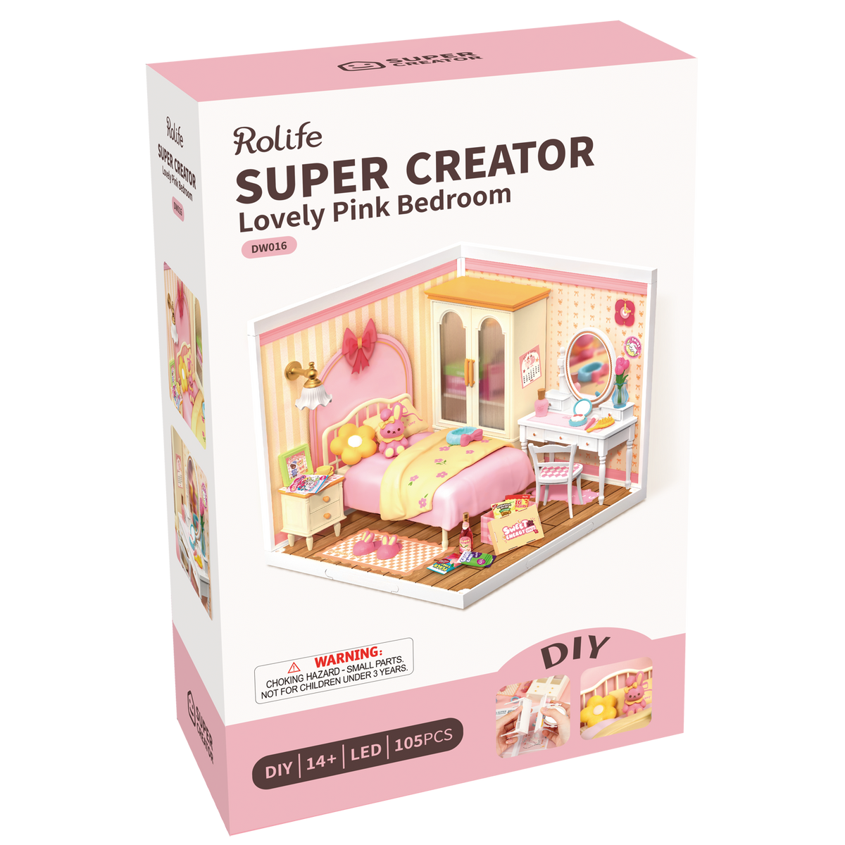 Rolife | Super Creator:vLovely Pink Bedroom - [DW016]