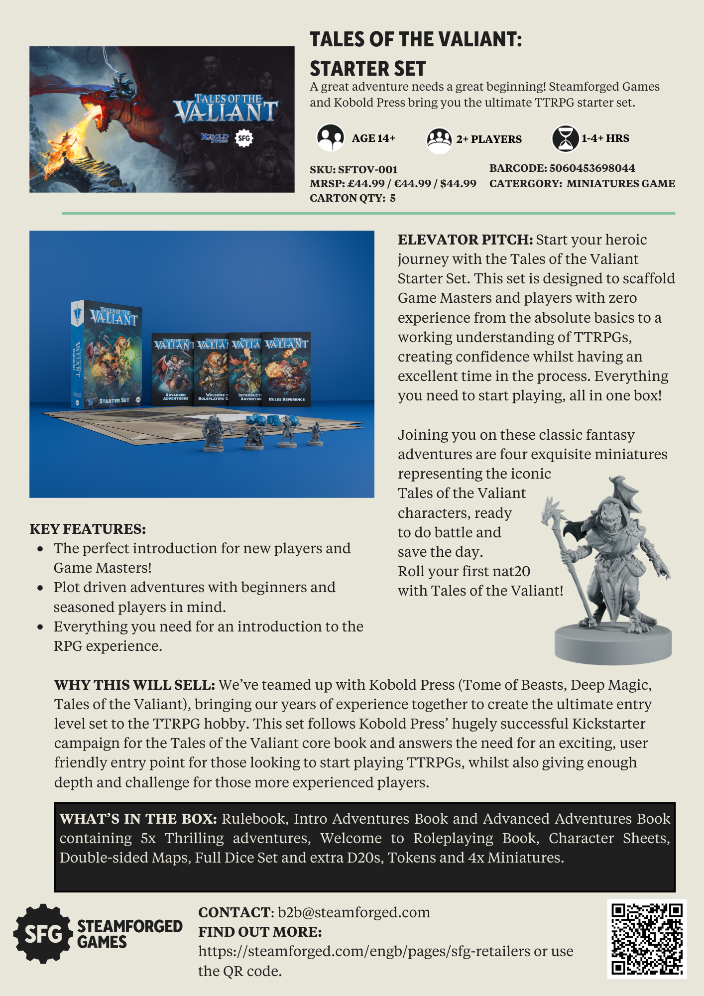 Tales of the Valiant RPG Starter Set