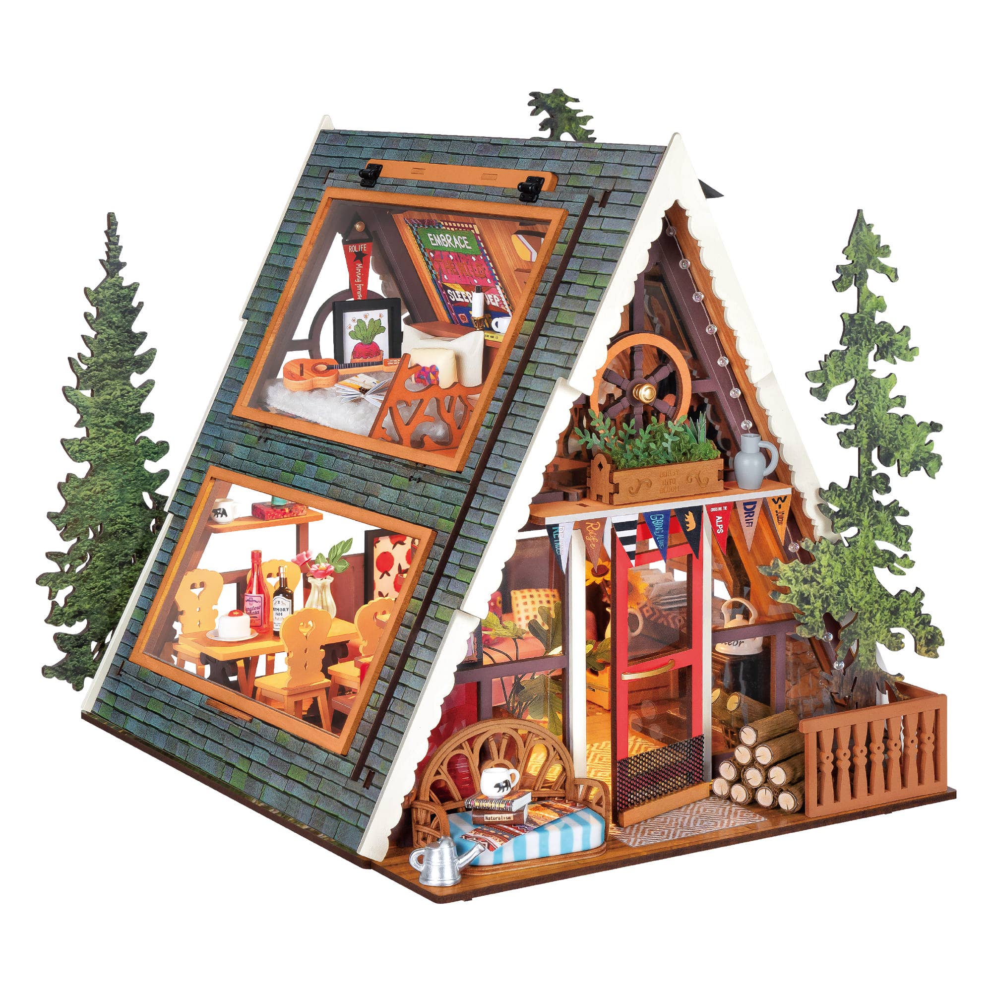 Rolife: A-Frame Cabin DIY Miniature House DG181