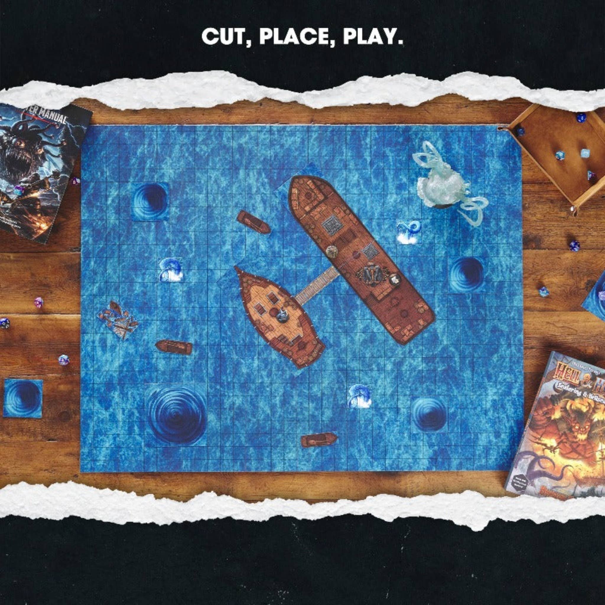 Dungeon Craft - Terreno 2D del libro Hell &amp; High Water para DnD