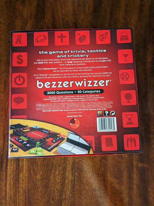 BEZZERWIZZER Trivia Board Game (used)