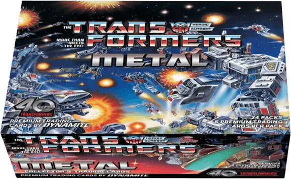 Transformers | Dynamite: 40th Anniversary Metal Collector's Trading Cards - Box of 24 Packs