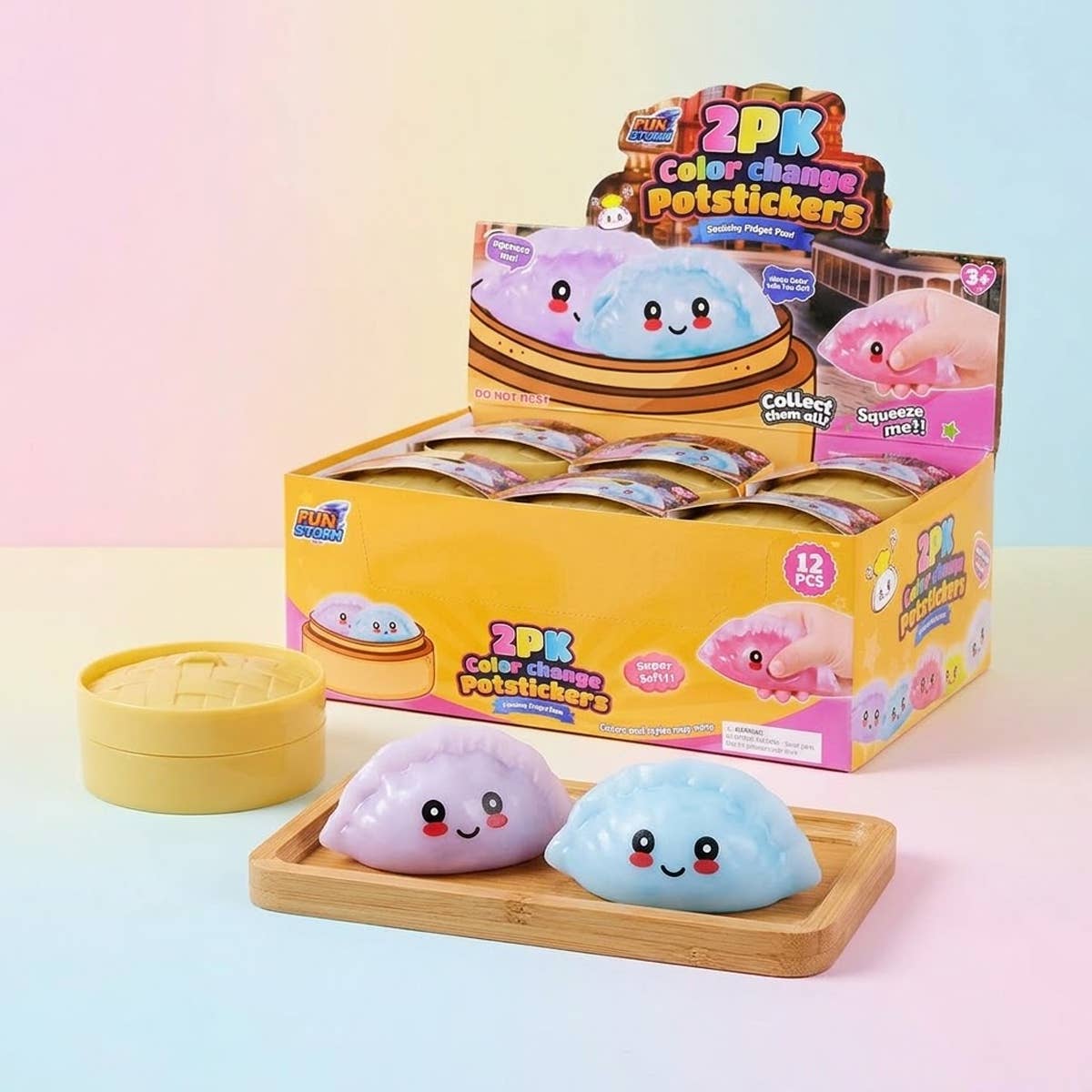 UPD SCCPS 2pc Color Change Potstickers Squishy Set - 12pcs