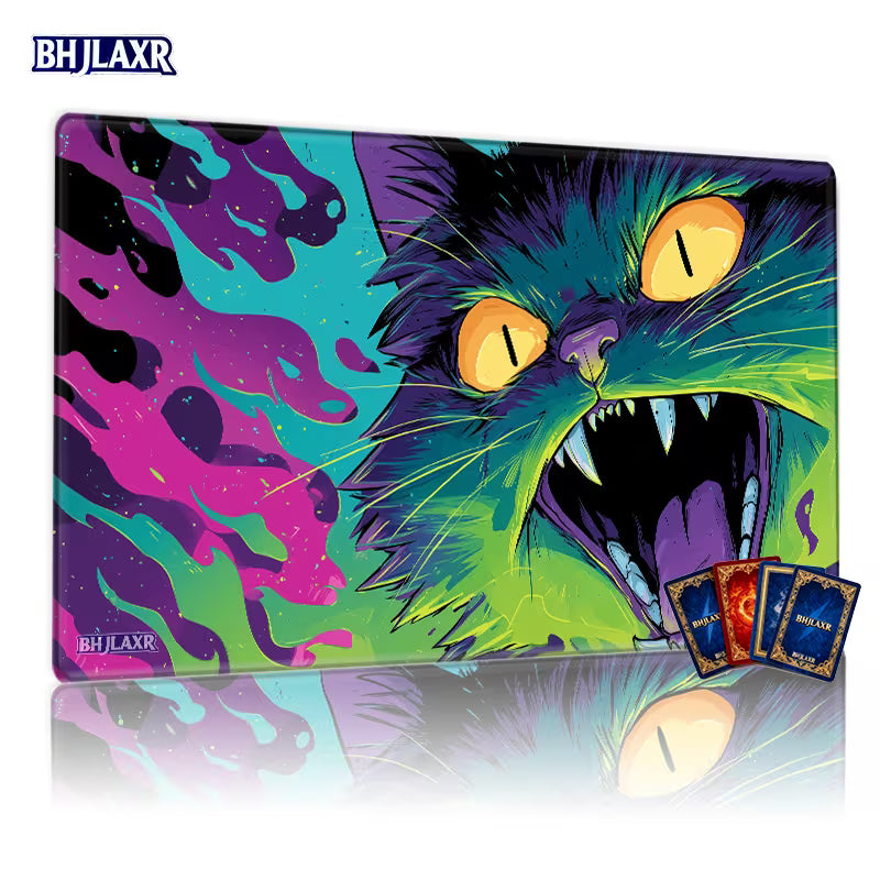 Playmat: Stitched - Psychedelic Flame Cat