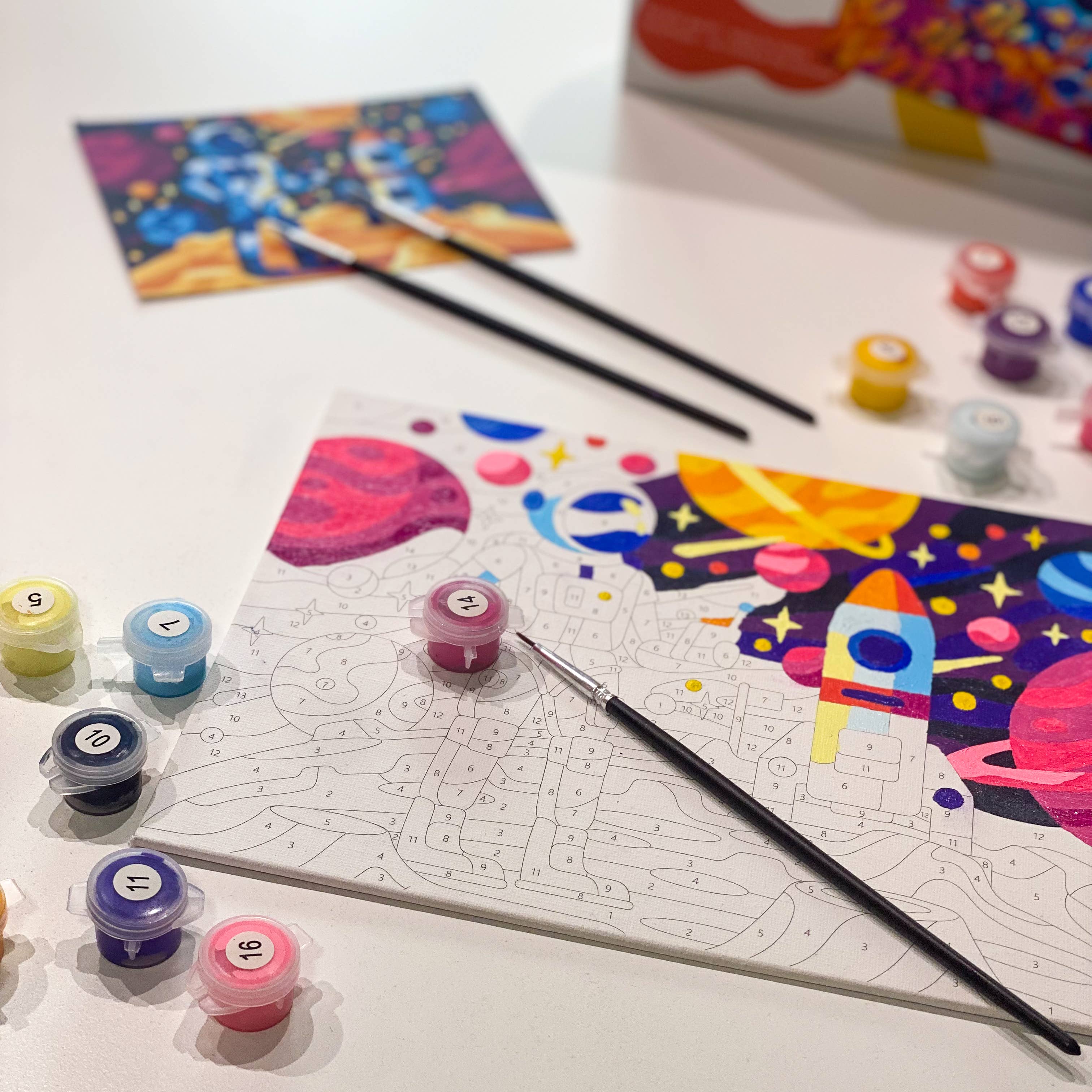 Paint Space & Sea Magic - Paint by Numbers Kit for Kids