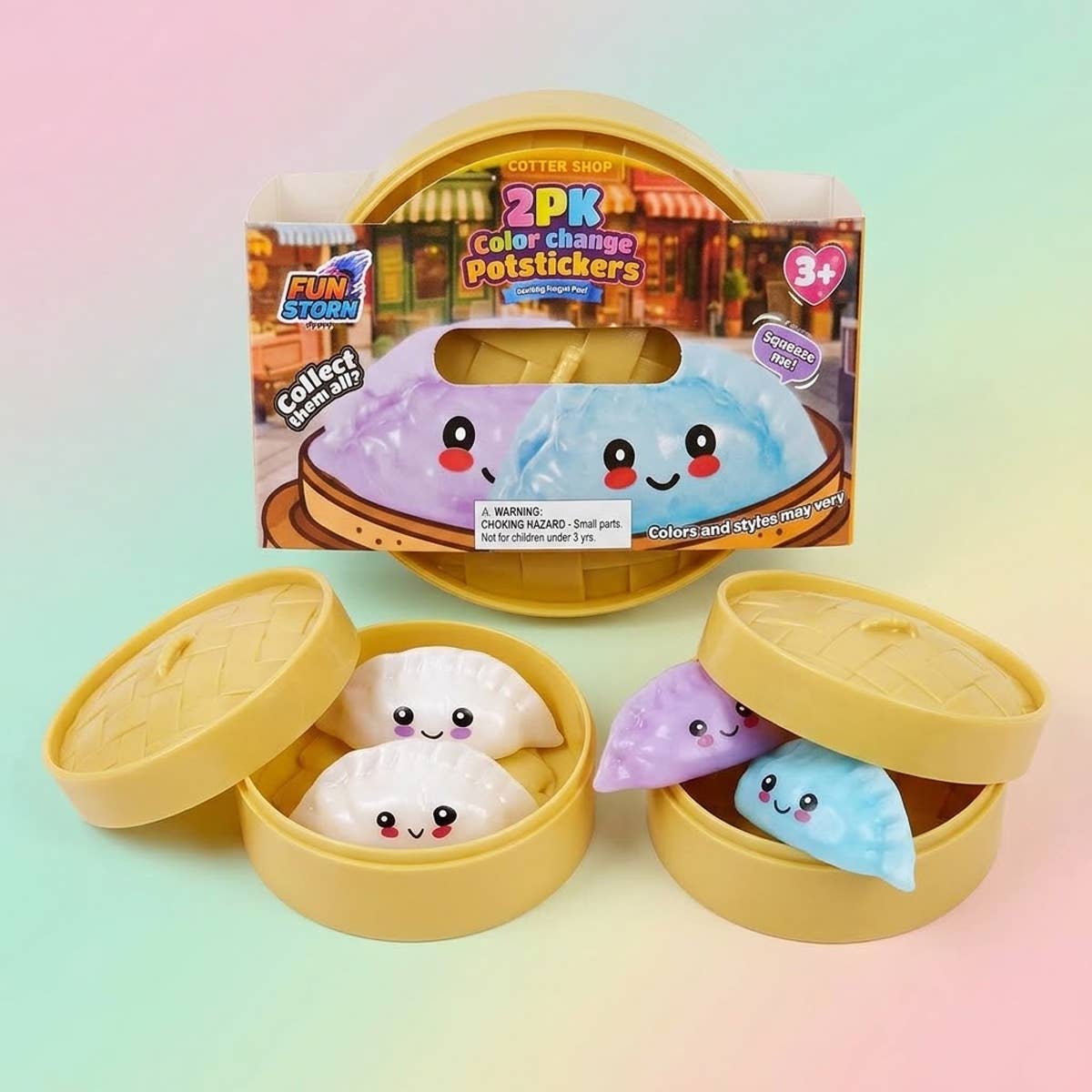 UPD SCCPS 2pc Color Change Potstickers Squishy Set - 12pcs