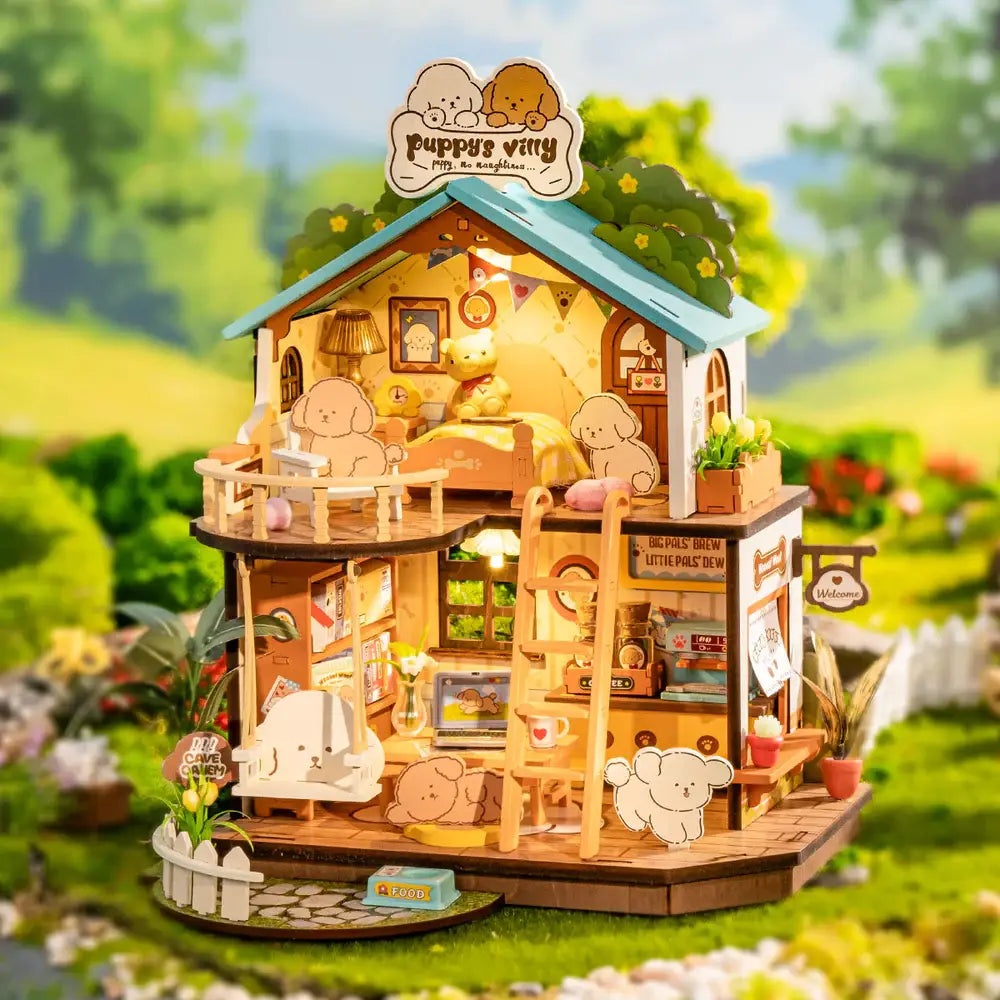Rolife: Puppy's Cozy Villa DIY kit Miniature House Puzzles DG169