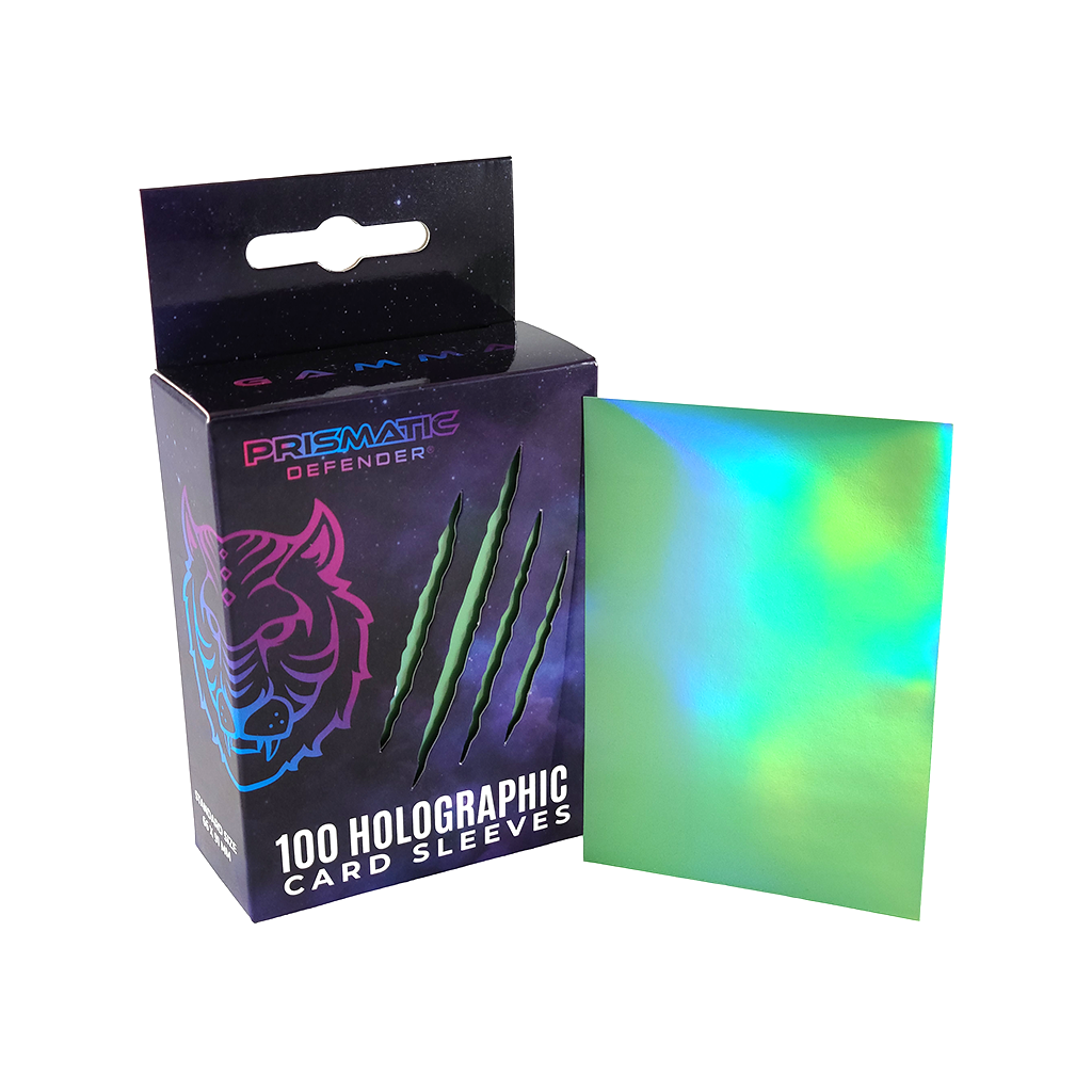 luna prismatic card sleeves Prismatic Defender: Holographic Card Sleeves (Oracle) Light Blue