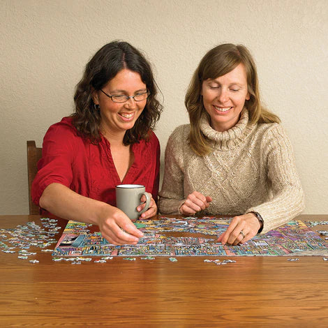 Puzzle: DoodleTown - Bookshop Bedlam Puzzle (1000 pcs.)