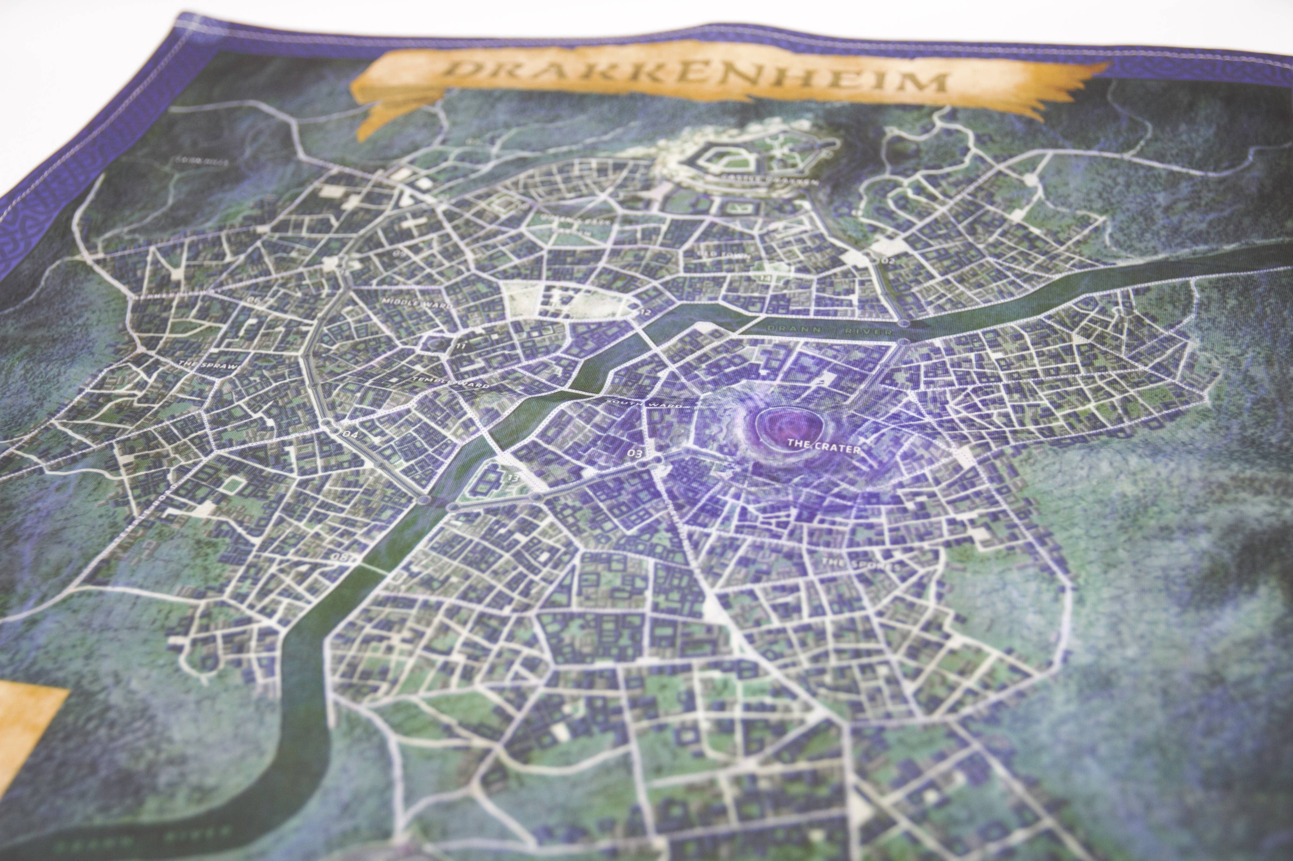 Drakkenheim City Fabric Map