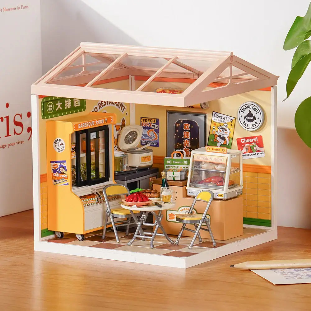 DW022 Rolife Night Out Food Stall DIY Miniature House