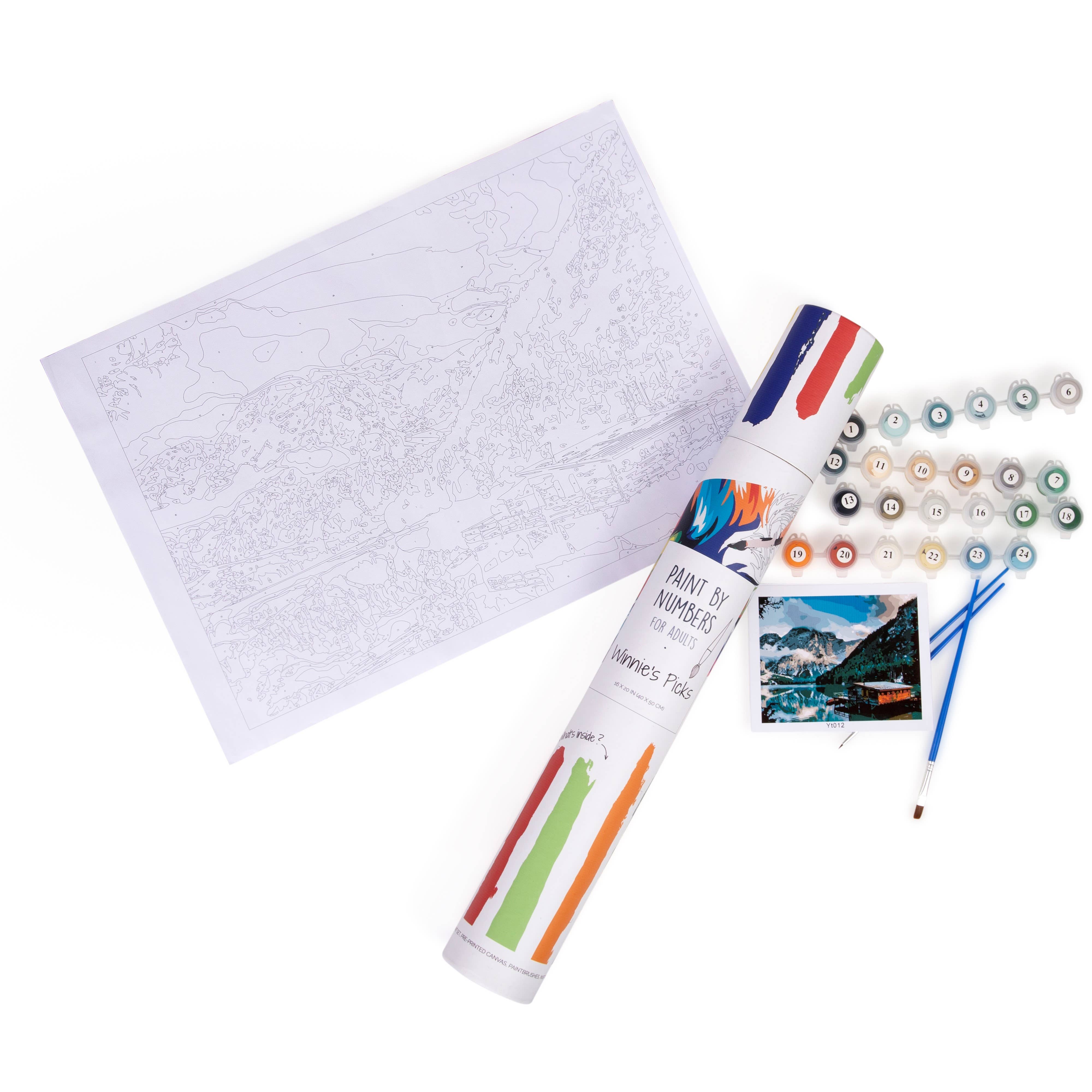 Pagoda in the nature - DIY Paint by Numbers Kit